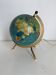 Globe vintage 1967 terrestre Taride tripode doré verre mappemonde - 22 cm
