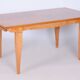 Art Deco Oak & Spruce Folding Table attributed to J. Leleu, France, 1920s