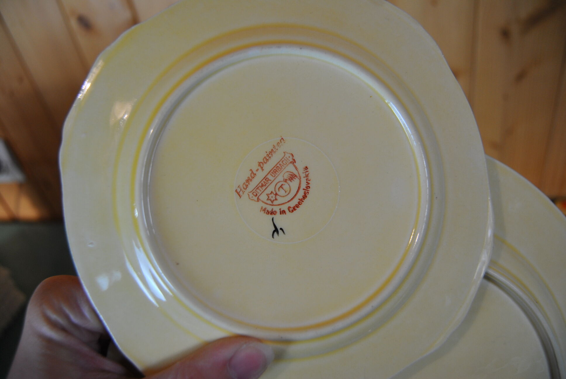 Hand-painted cake set 1960s/70s