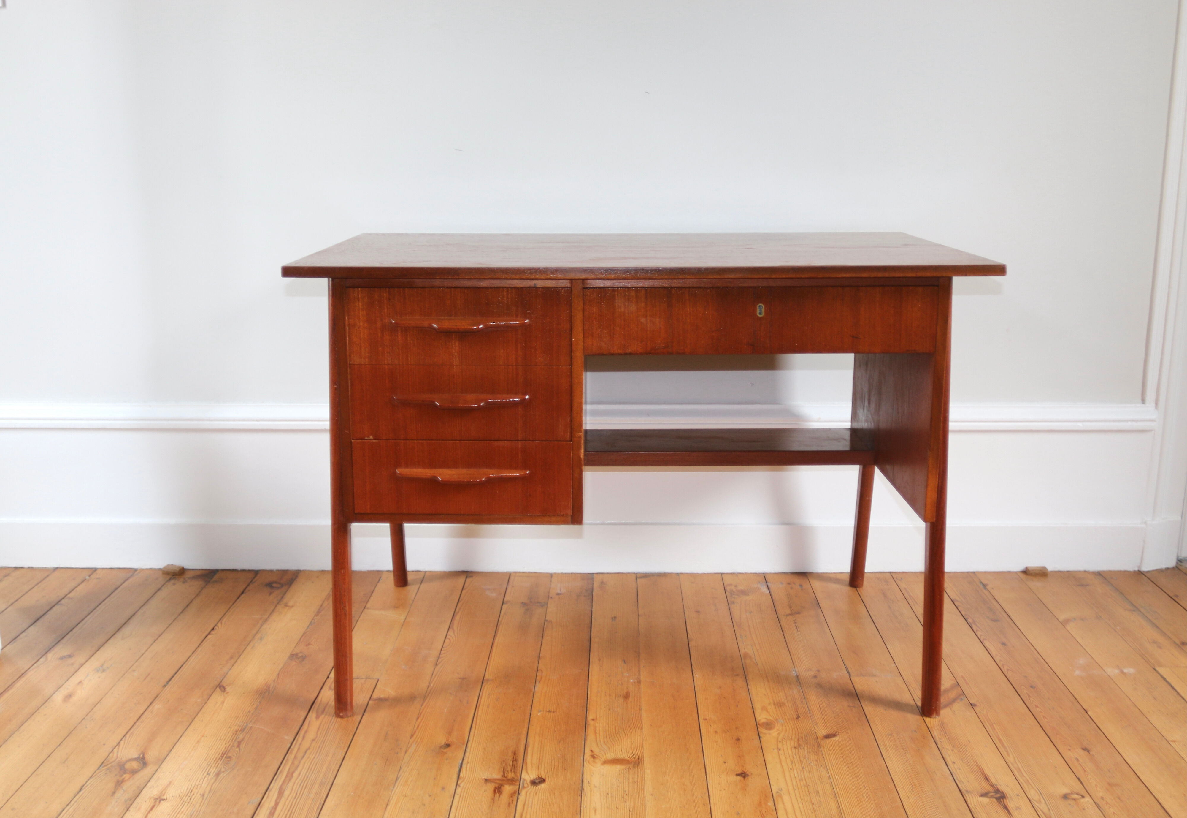 Scandinavian vintage teak desk 1960