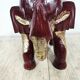 Antique elephant xl side stool / 19th century / unique boho chic piece.