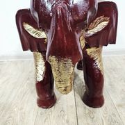 Antique elephant xl side stool / 19th century / unique boho chic piece.