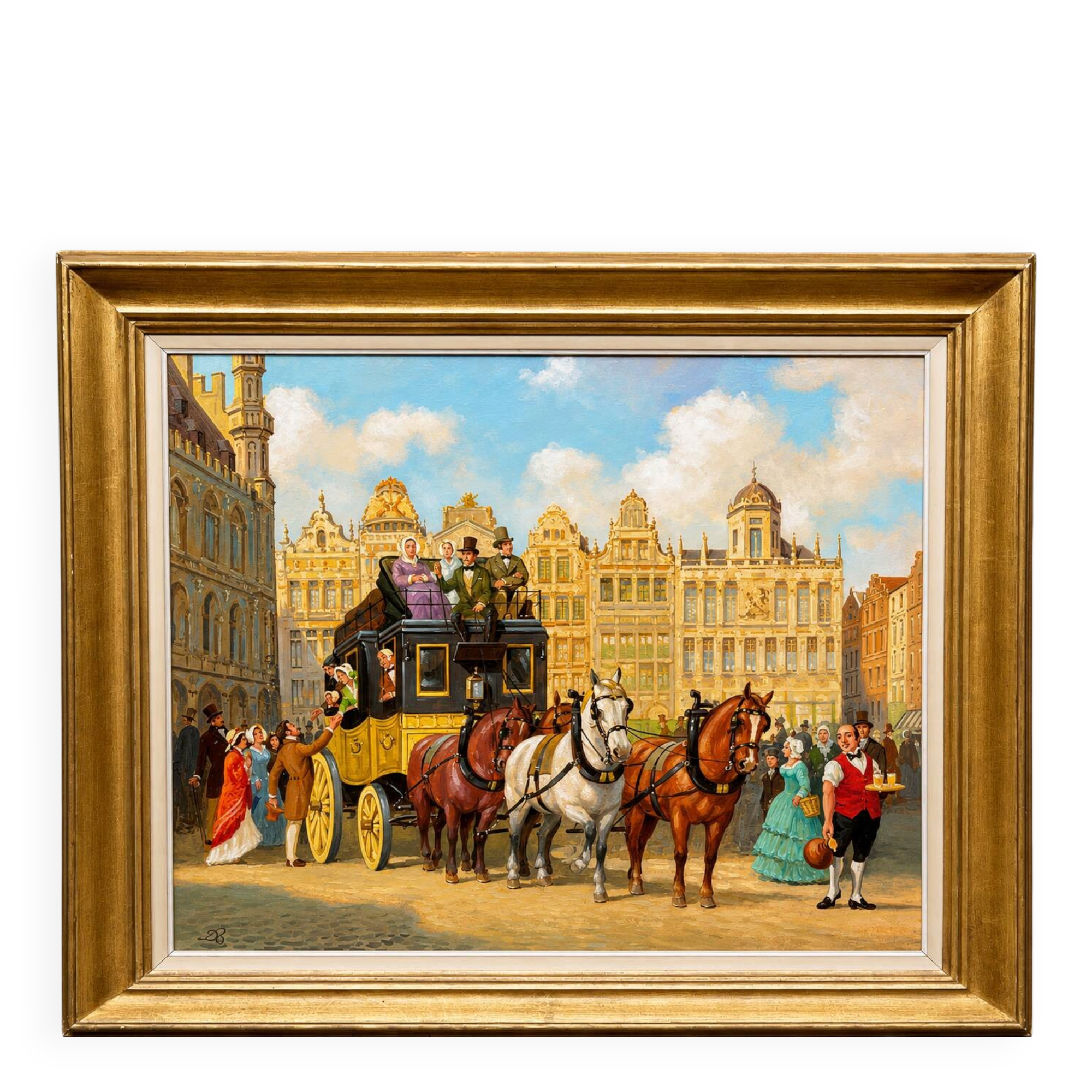 Painting "Stroll in the City".