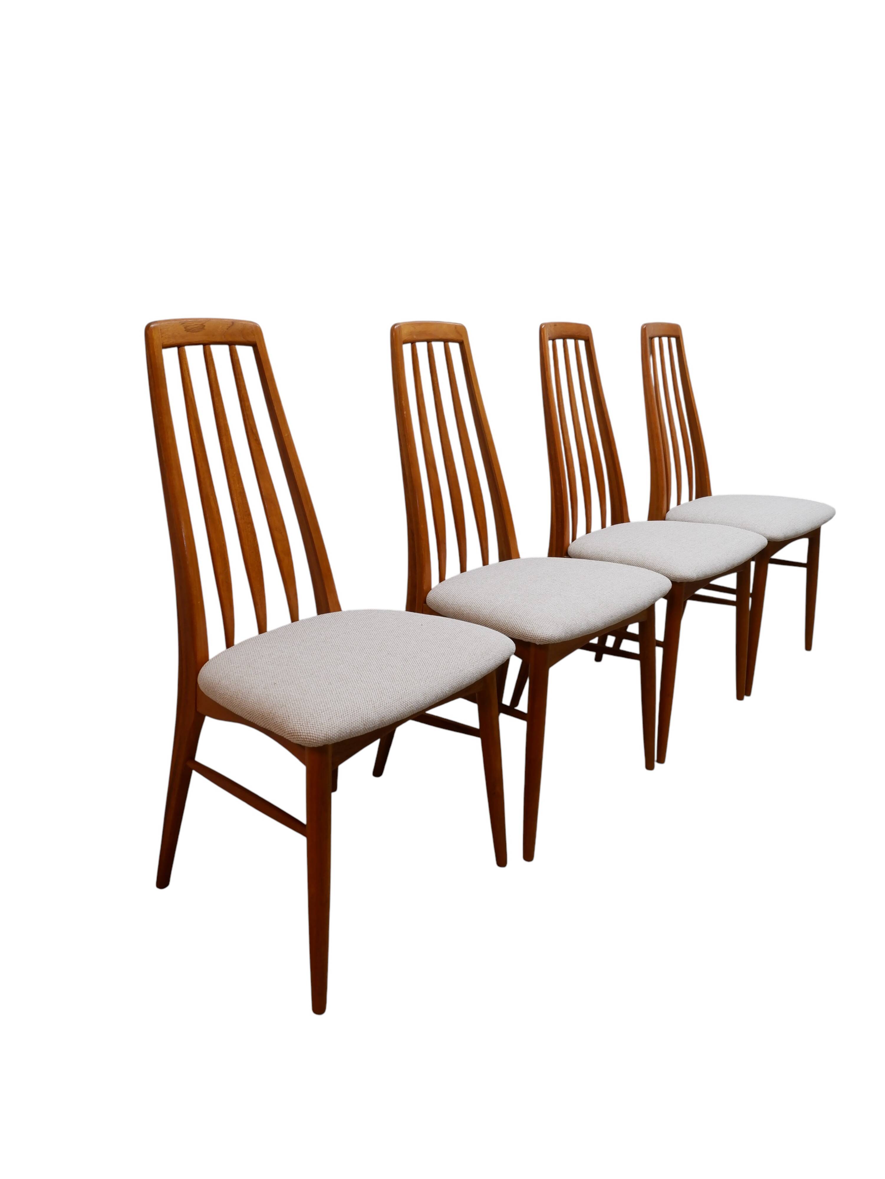 Set of 4 Niels Koefoed dining chairs, 1960s