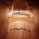 Lamp glass wall lamp 1980