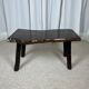 Rustic solid wood coffee table, Wabi-Sabi style, 1970s.