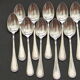 Set of 10 teaspoons in silver metal argit