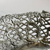 Metal presentation basket, vintage bread basket.