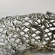 Metal presentation basket, vintage bread basket.