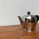 Postmodern Italian Bomb Teapot in Stainless Steel and Bakelite by Carlo Alessi for Alessi