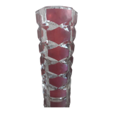 Vintage vase, 1970s, chiseled facets