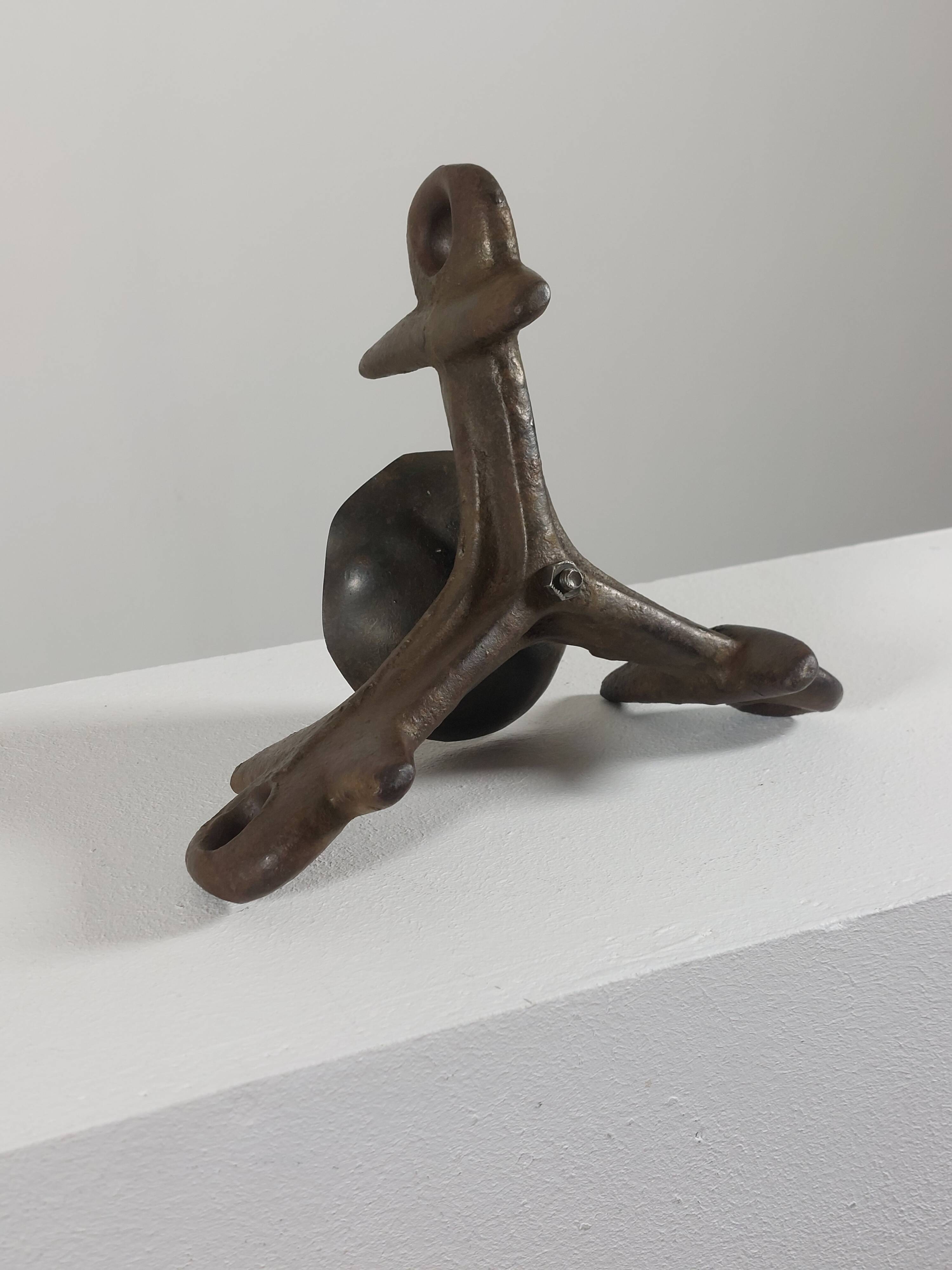 Unique vintage brutalist candlestick.