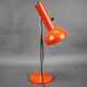 1970s German Orange Adjustable Desk Lamp Bauhaus Style