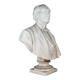 Male bust in white statuary marble, Carrara circa 1900
