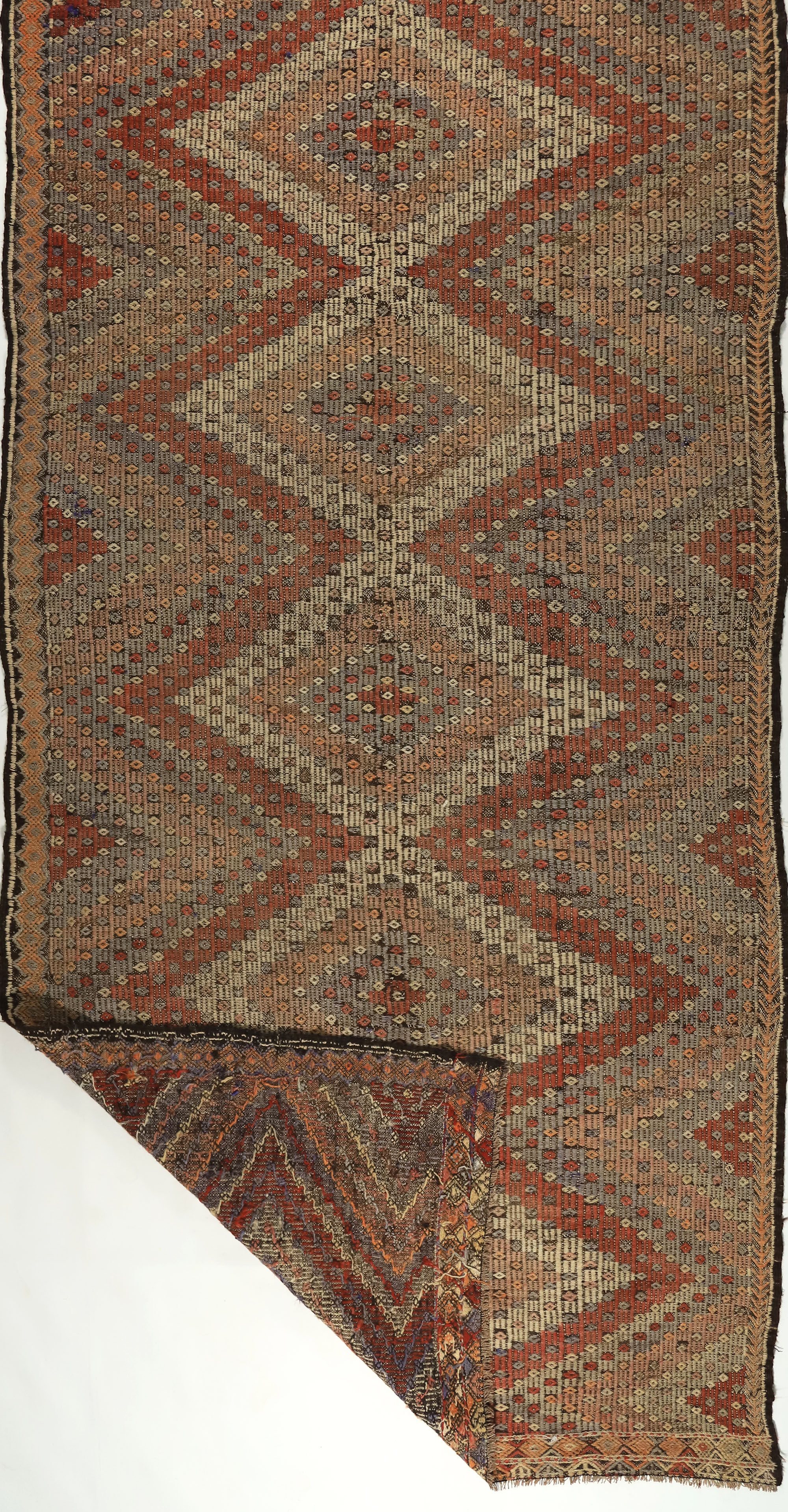 Anatolian handmade kilim rug 330 cm x 165 cm