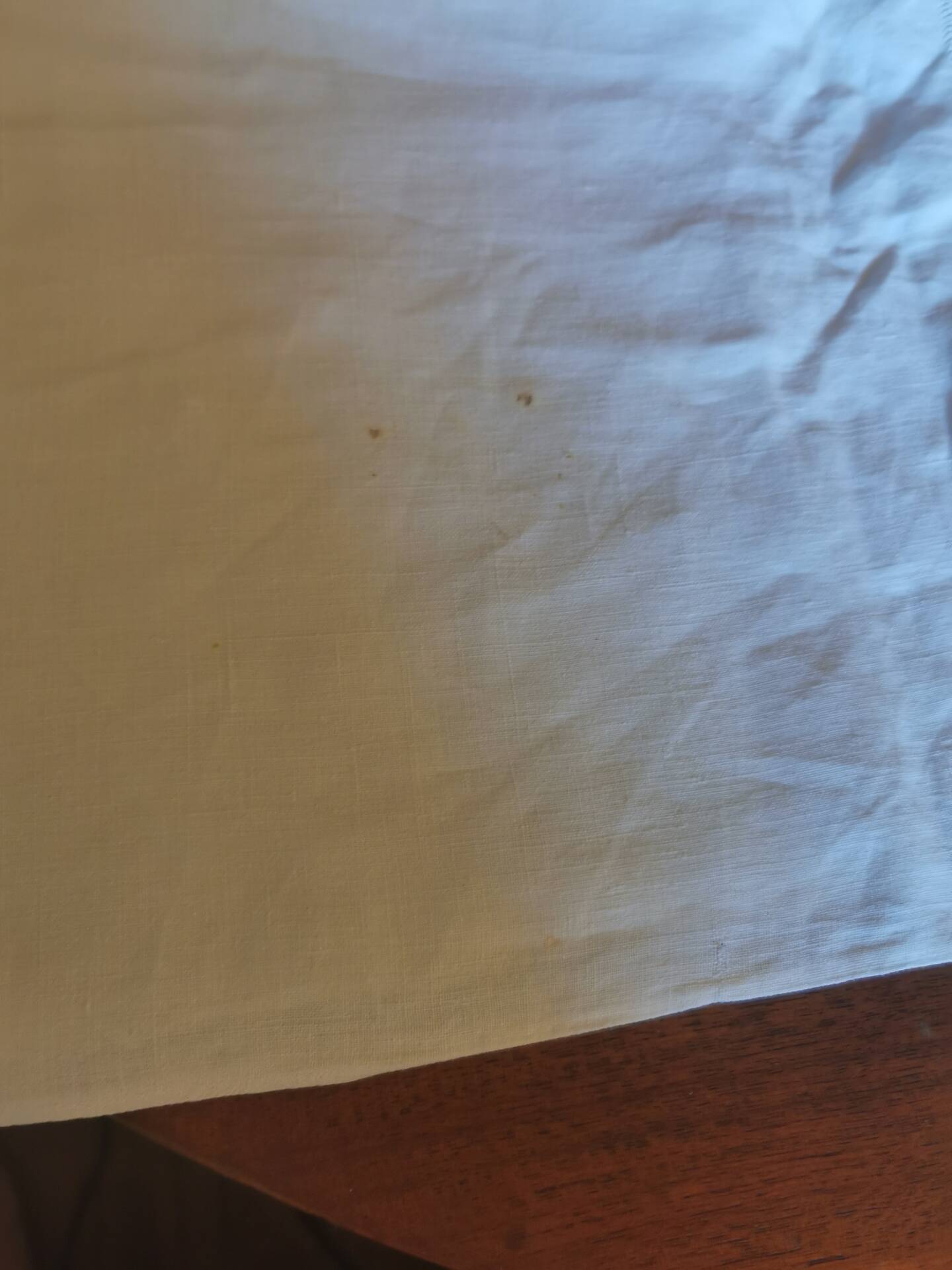 Antique linen cloth monogrammed CP