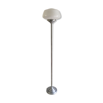 Lampadaire abat-jour opaline, années 50