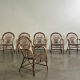 6 fauteuils en rotin