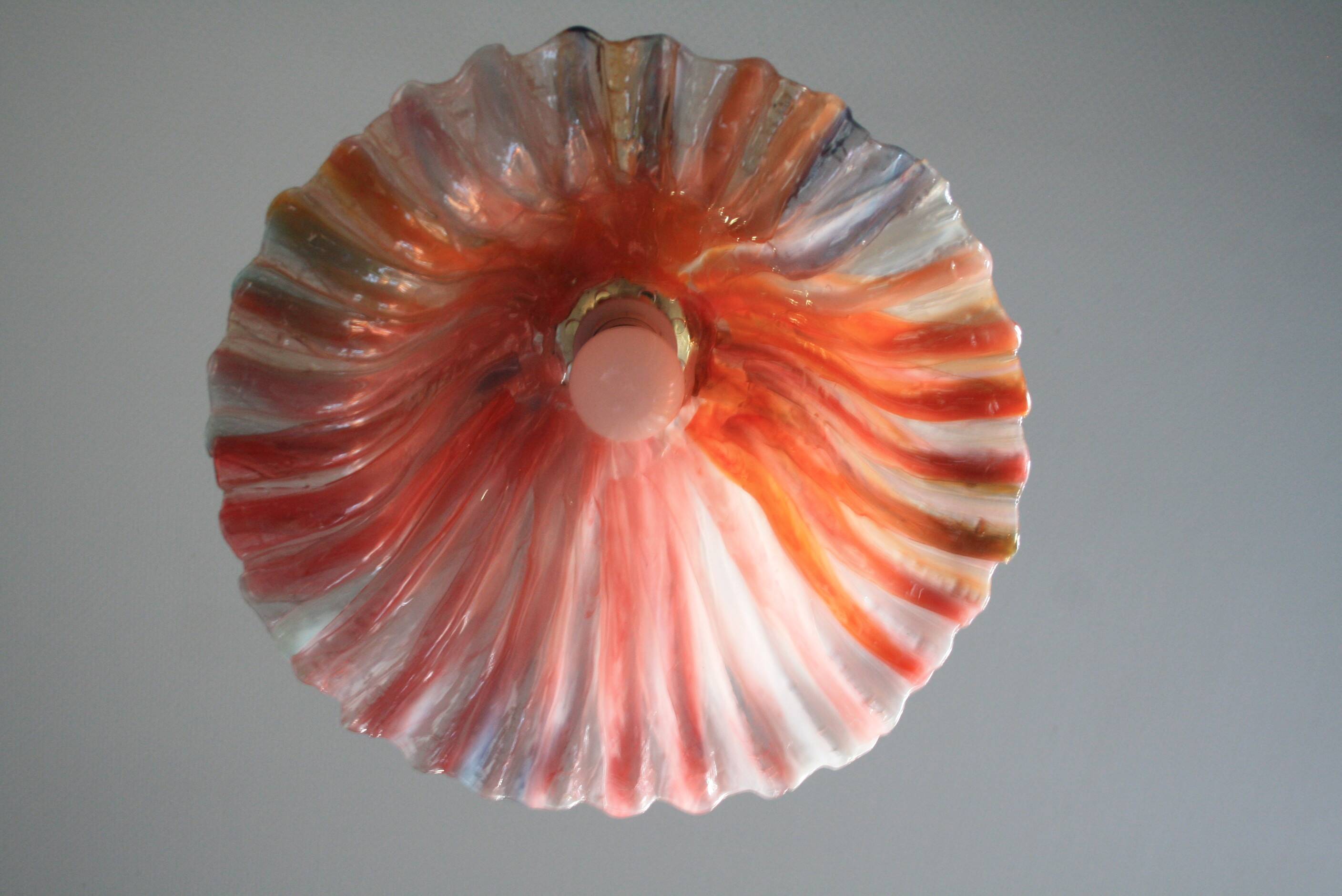 Pink flower suspension