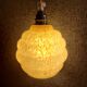 Yellow glass lamp from Clichy