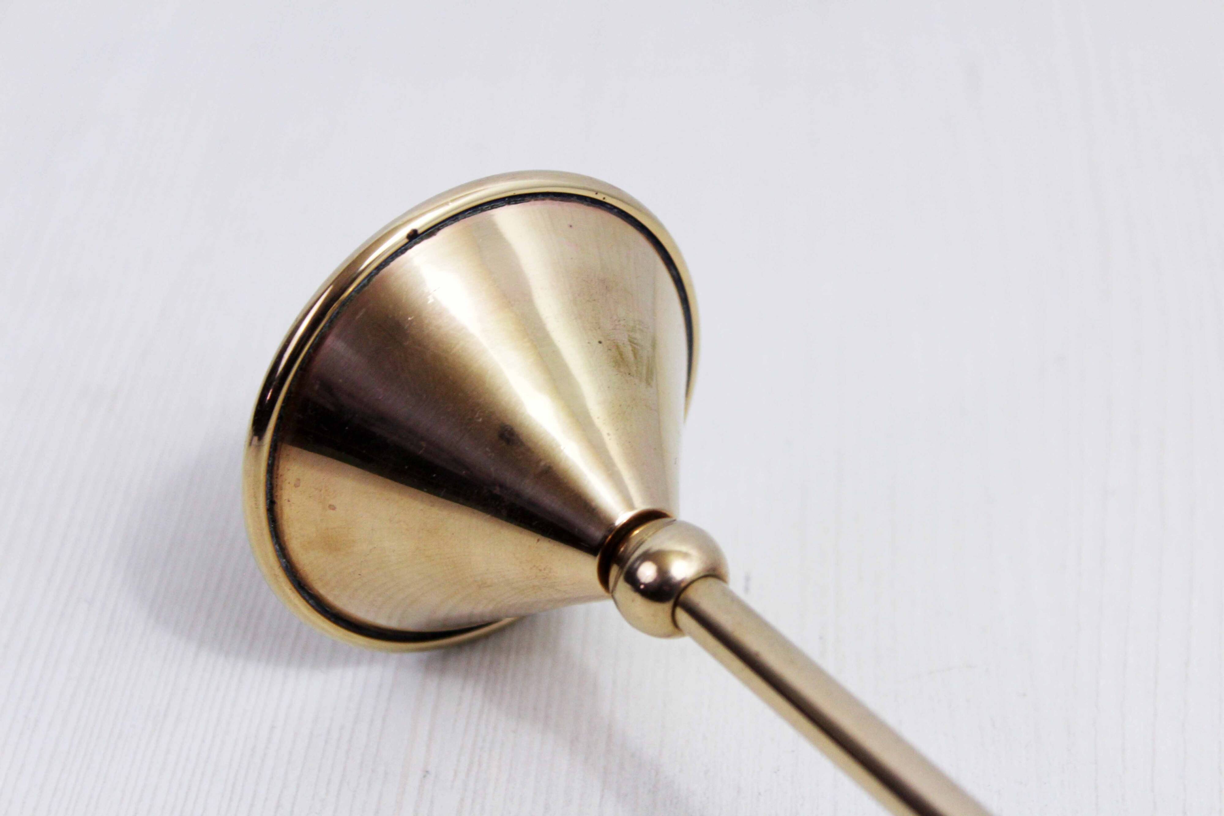 Scandinavian brass candle holder