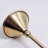 Scandinavian brass candle holder