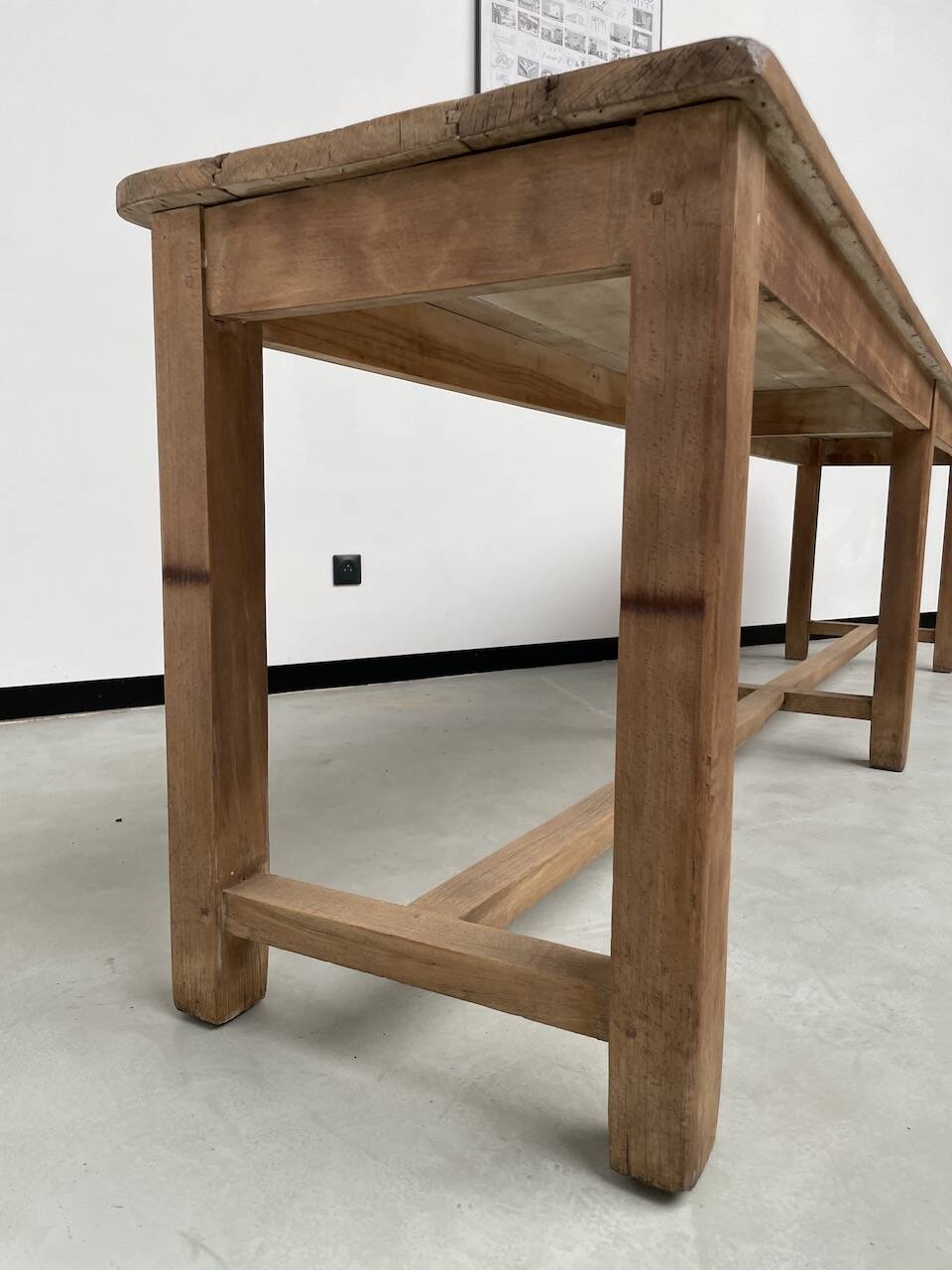 Oak console farm table 3m