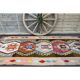 Vintage Turkish Oushak Handmade Wool Cotton Beige Runner Rug 116x282