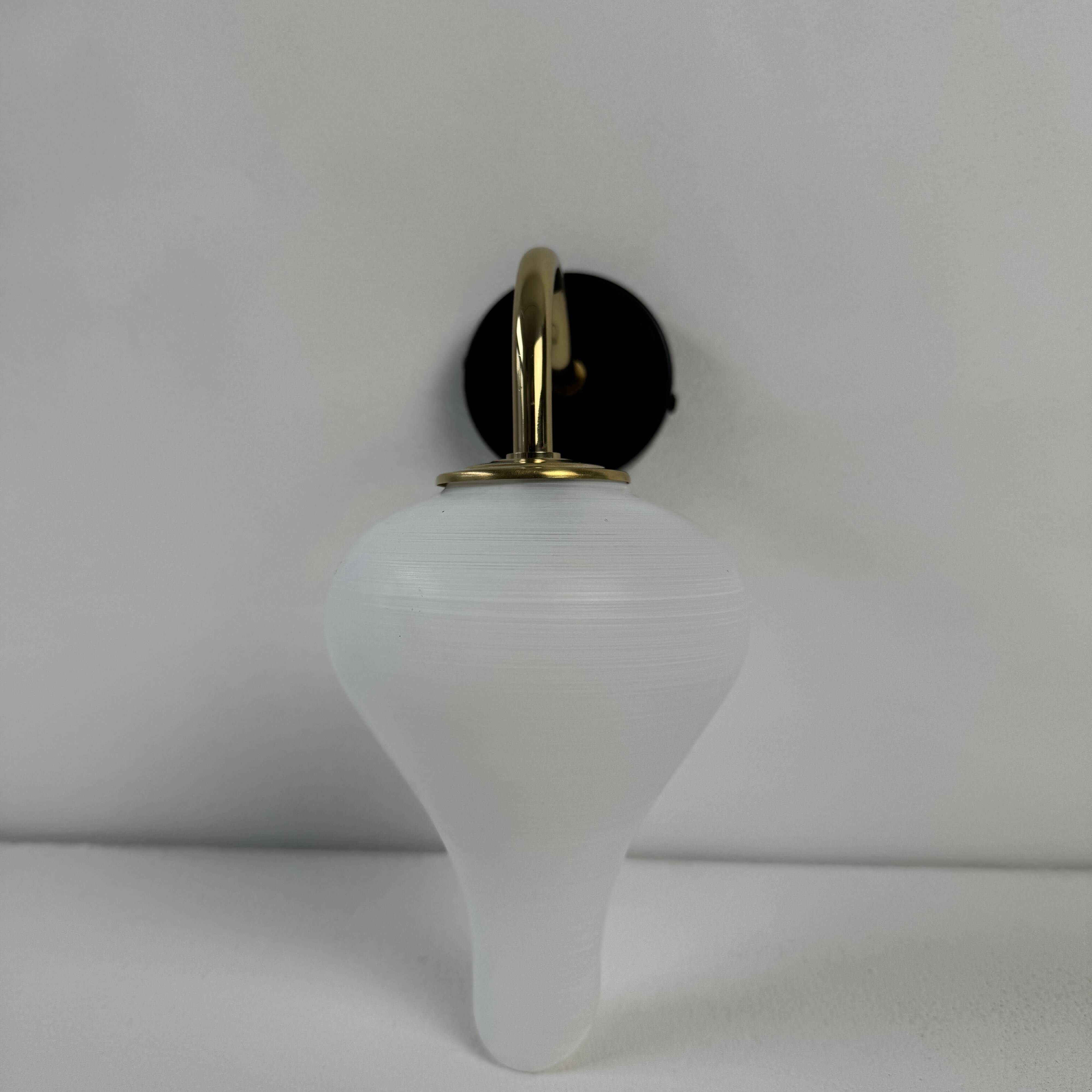 Lot of 3 old vintage opaline wall lights