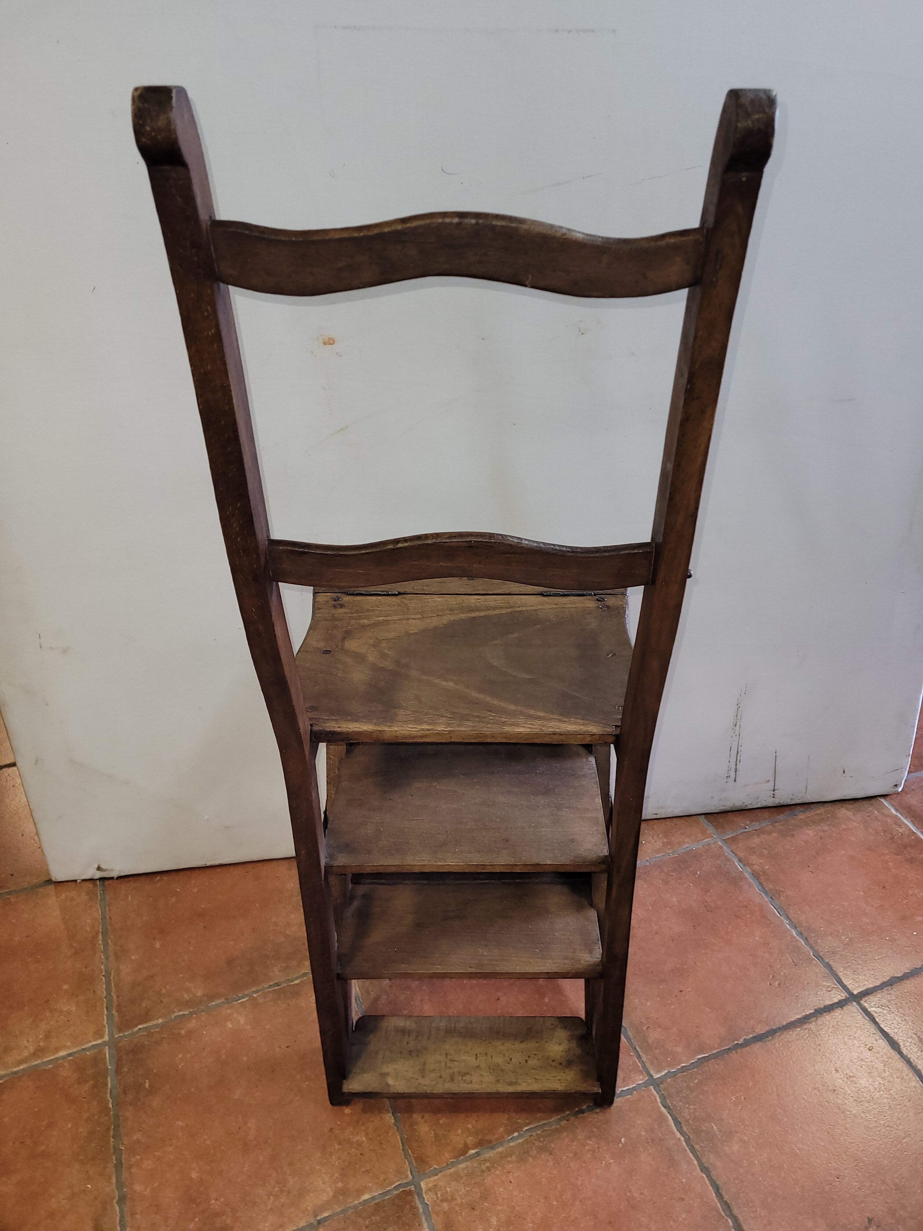 Antique stepladder chair