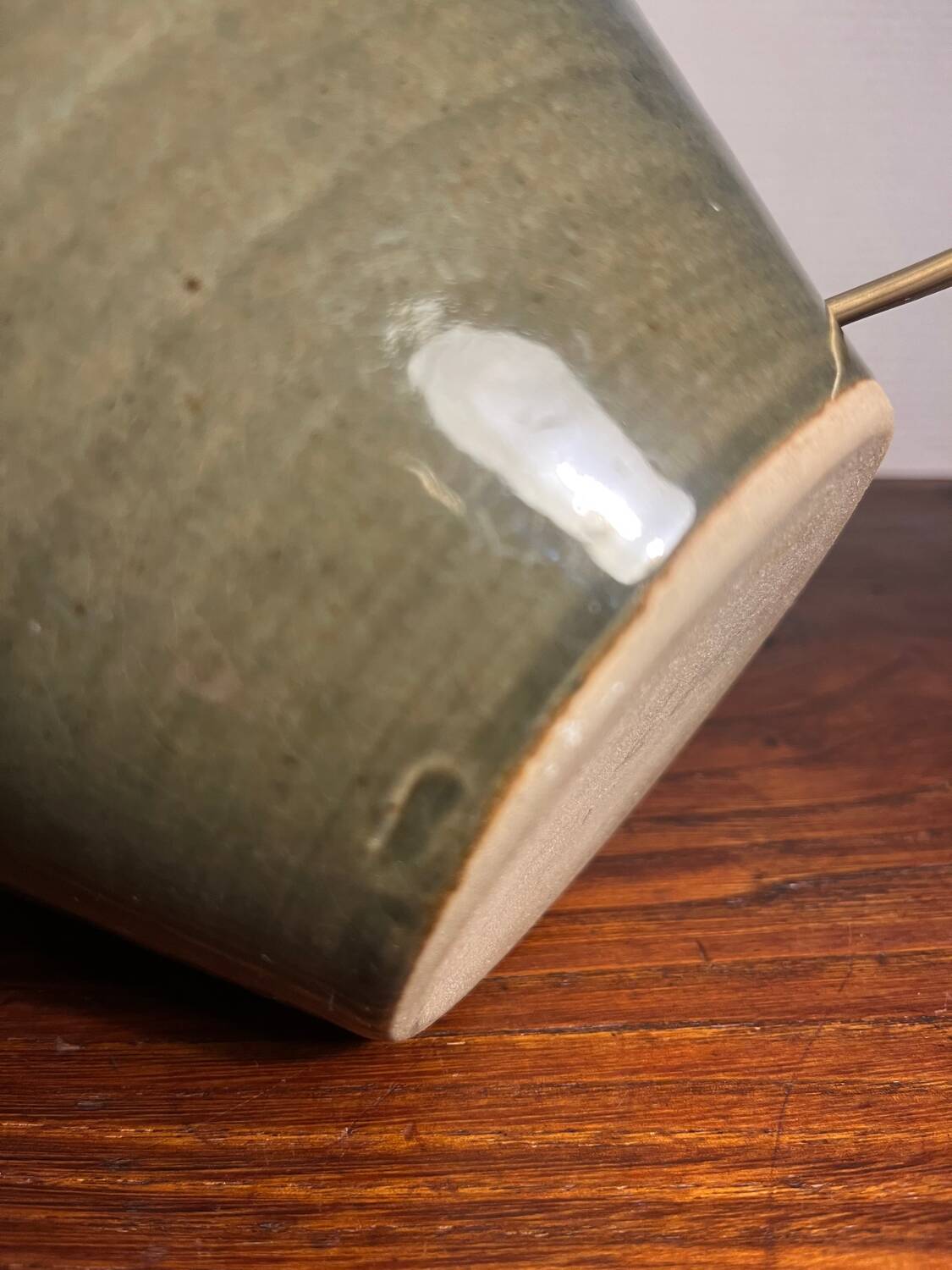 Lampe à poser en céramique craquelée année 70