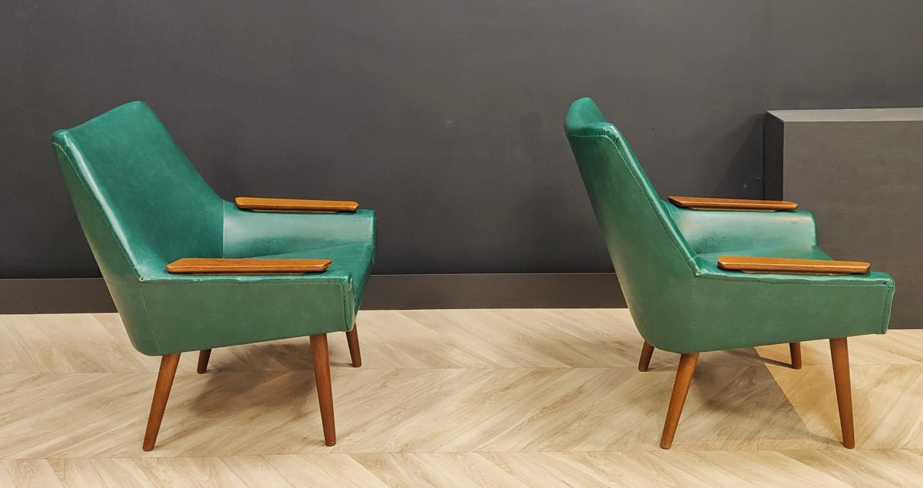 Two mid century armchairs 60