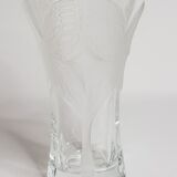 Vase cristal d'Arques modèle "Papillons" de style art déco, 20 cm