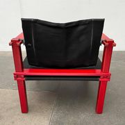 Mid-Century German Farmer Series chairs and table by Gerd Lange for Bofinger, 1960s, set of 5.