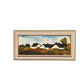 Original Swedish Oil on Panel – “Landscape with Farm” by Louis Zelig – Signed – Vintage & Framed – 78 × 39 cm (30.7" × 15.4")