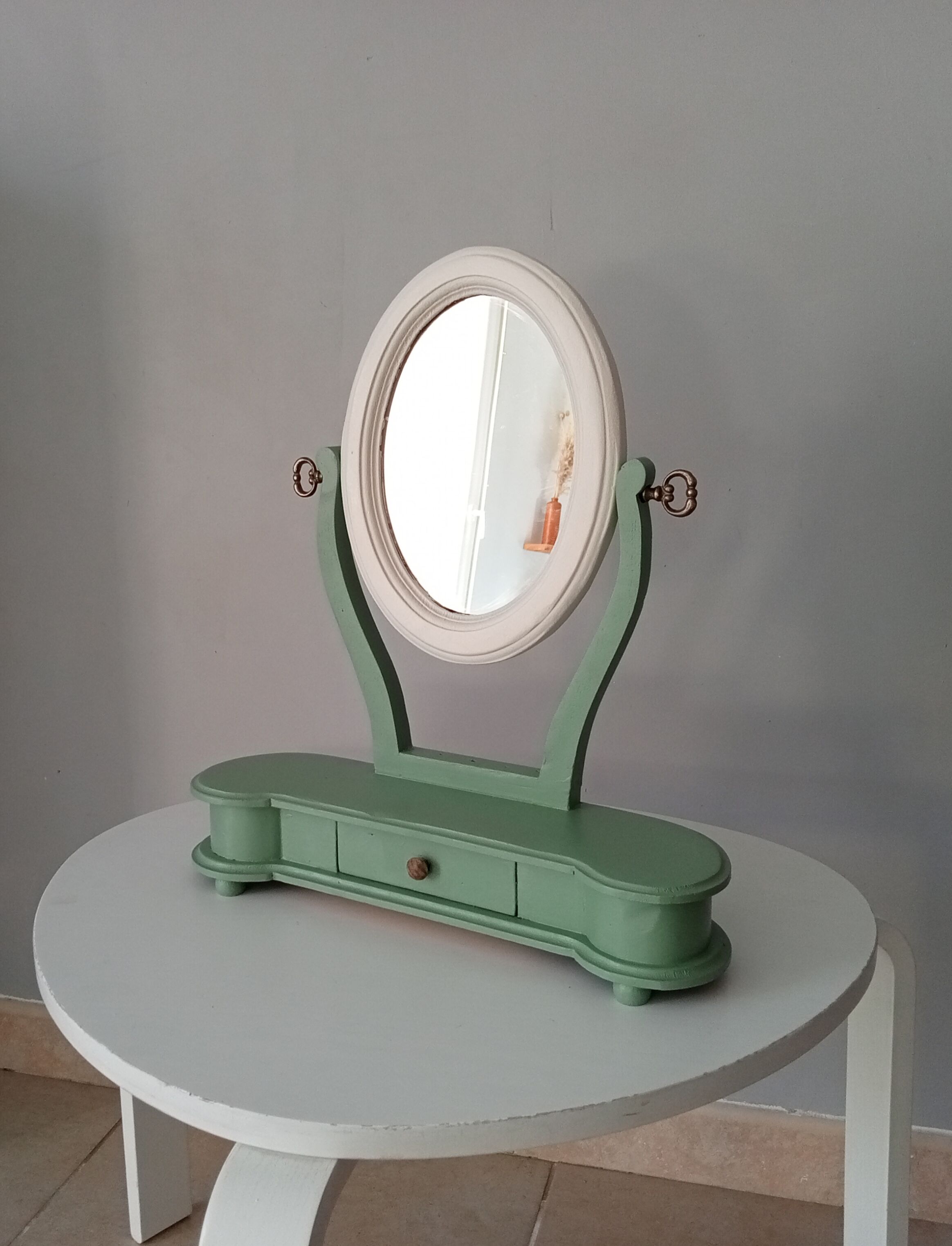 Vintage psyche table mirror 70s/80s