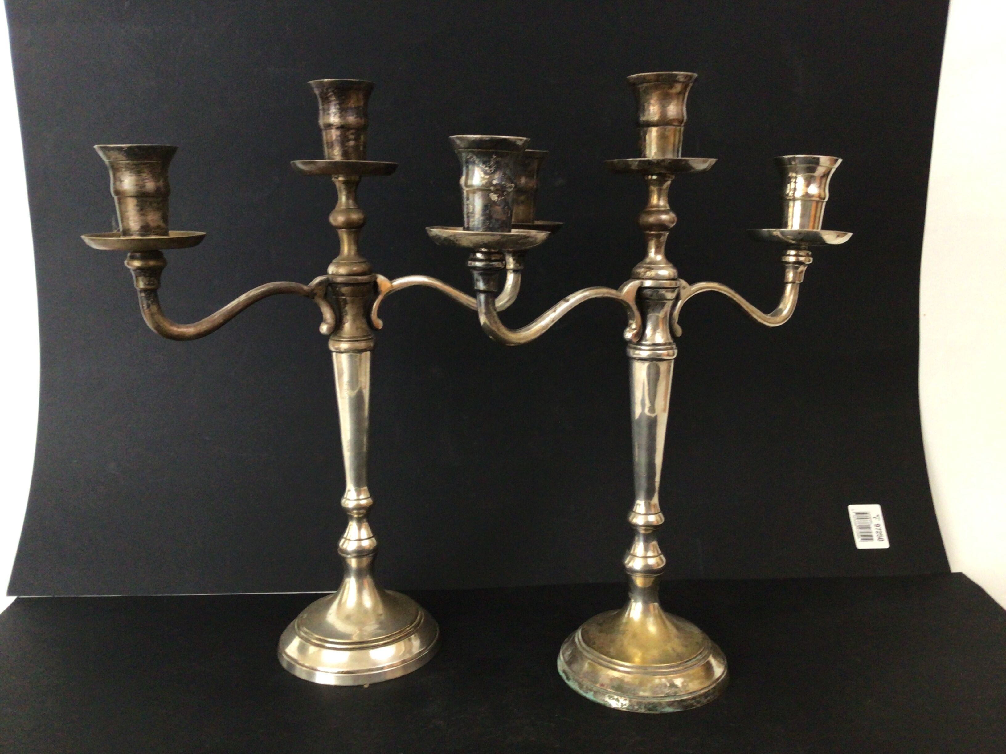 Pair of candlesticks 3 fires