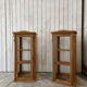 Lot de 2 Vitrines art déco bois massif