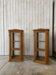 Set of 2 Art Deco display cabinets in solid wood