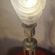 19th century chiseled bronze lamp