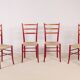 4 chaises de salle à manger Chiavari Spinetto, années 1970, Italie