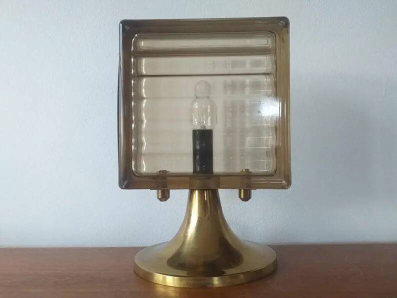 Lampe de table mid-century rare, années 1960