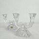 2 vintage Phonix crystal 2-arm candlestick candle holders