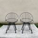 Paire de fauteuils Cees Braakman Combex Wire Pastoe