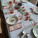6 old flat plates mismatched