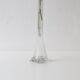 Transparent glass soliflore