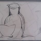 Nature morte cubiste dessin