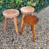 Set of 3 low stools