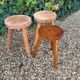 Set of 3 low stools