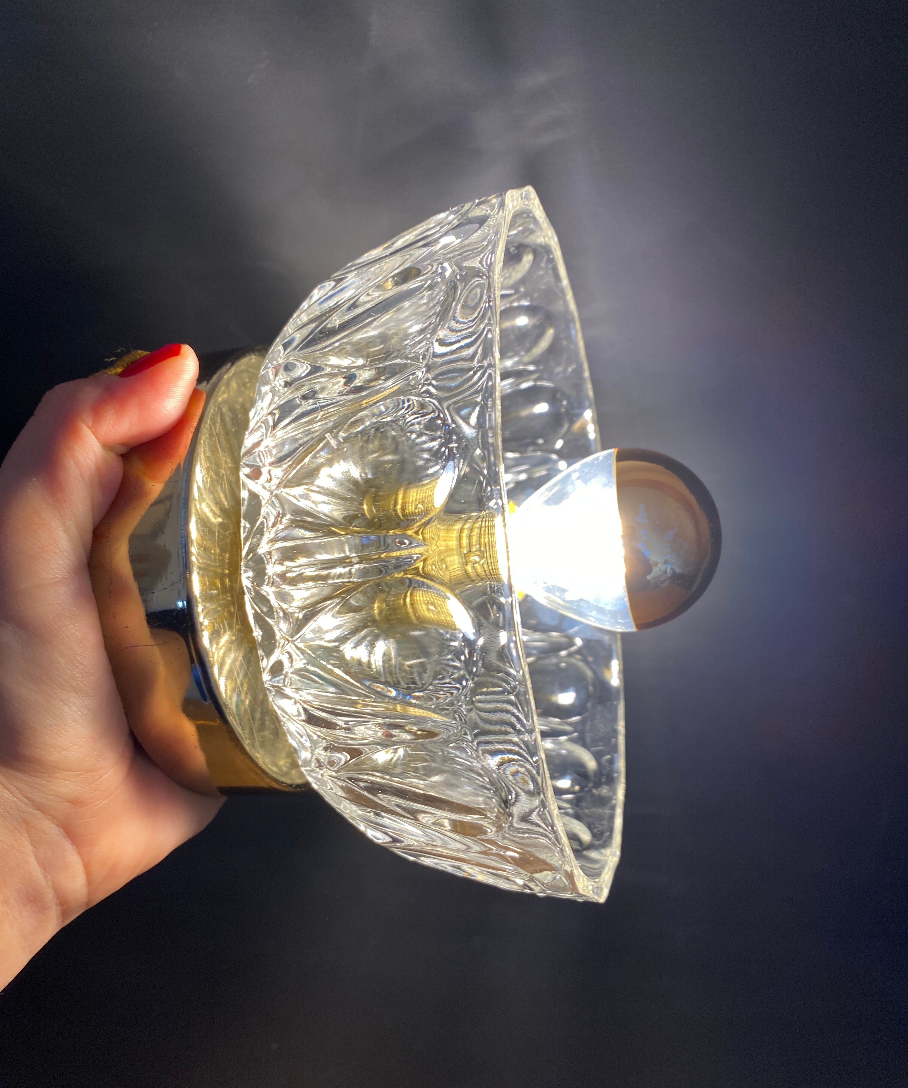 Vintage glass lampshade